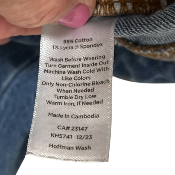 THE LOFT - SZ. 12P - THE HOFFMAN WASH - WIDE LEG CROP JEANS - OMBRE EFFECT - B10 - Picture 10 of 12